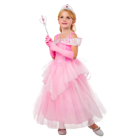 Disfraz de Princesa Rosa Infantil - Encanto de Cuento