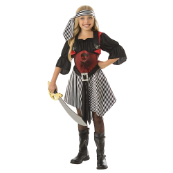 Disfraz de Pirata Escarlata para niña