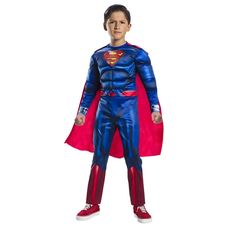 Disfraz Superman Black Line Niño - Superhéroe Musculoso