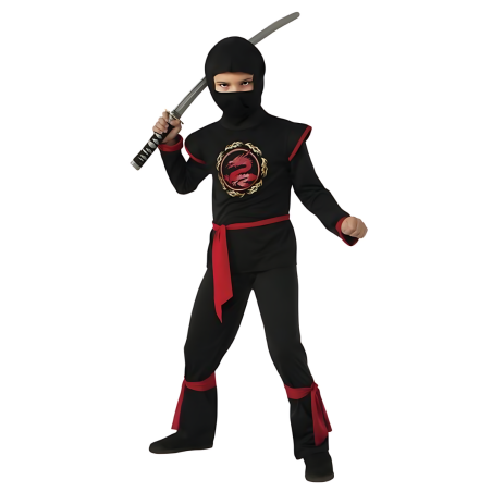 Disfraz Ninja Dragón Infantil - Acción y Aventura | PequeGuerrero
