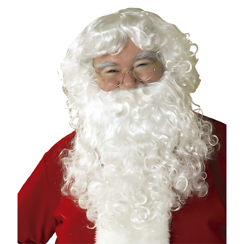 Peluca y Barba de Papá Noel - Autenticidad Festiva