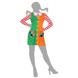 Disfraz Niña Traviesa Adulta Multicolor - Ideal para Carnaval y Fiestas Temáticas de Fantasía