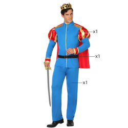Disfraz de Príncipe Azul Adulto - Elegancia Real para Carnaval y Fiestas