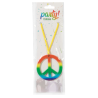 Collar Hippie Paz Arcoíris - Accesorio Retro Años 60 para Adultos