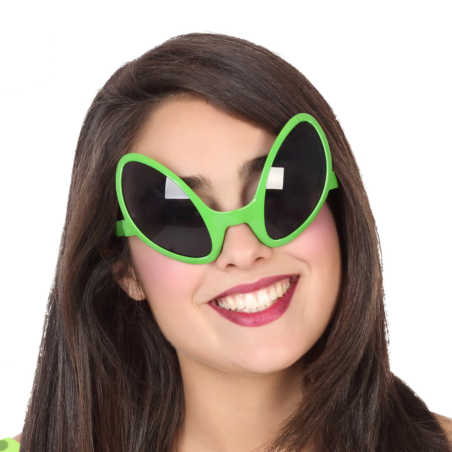 Gafas de Alien Verde para Adultos - Conquista el Universo con Estilo