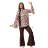Disfraz Hippie para Hombres - Camiseta y Pantalón Estilo 60's