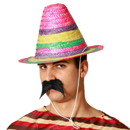 Sombrero Mexicano Multicolor 33cm - Auténtico y Festivo