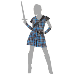 Disfraz de Escocesa Guerrera Adulto - Estilo William Wallace