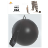 Bola de Preso en PVC Negro - Accesorio Disfraz