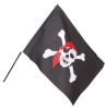 Bandera Pirata 42x30cm con Palo - Accesorio Disfraz Pirata