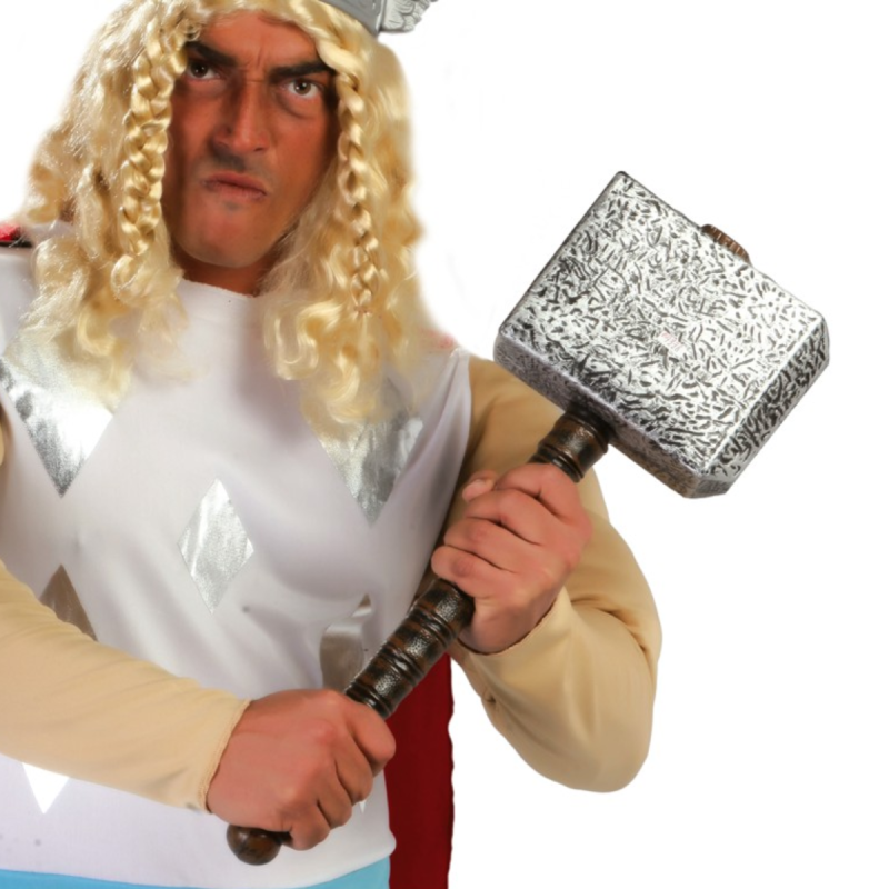 Martillo Grande de Thor 53 cm - Accesorio para Disfraz de Vikingo