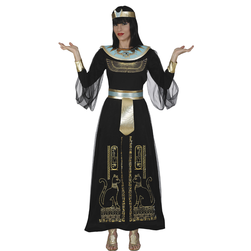 Disfraz Egipcia Adulta Negro – Elegancia Ancestral | Disfraz