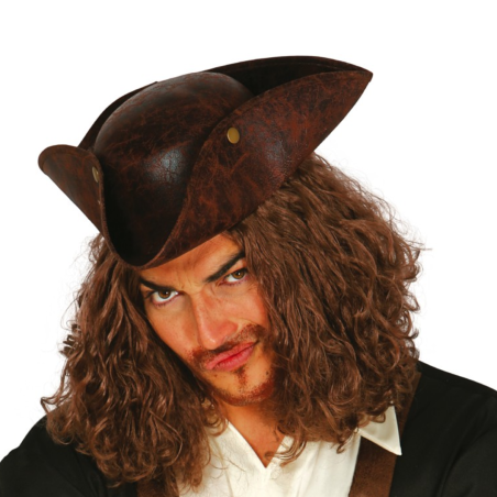 Sombrero de Pirata Corsario de Alta Calidad para Adultos