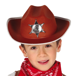 Sombrero de Sheriff Marrón para Niños