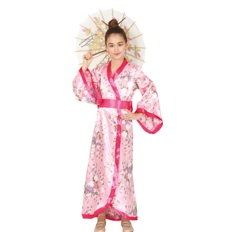 Disfraz Kimono Rosa Japonés para Niños - Elegancia y Tradición