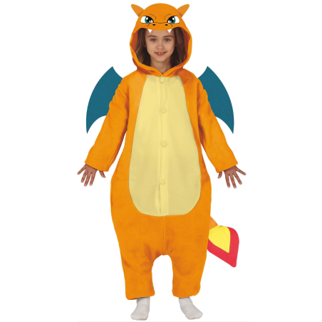 Disfraz de Dragón para Niños con Alas y Capucha - Poliéster Mágico