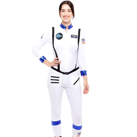 Disfraz de Astronauta Mujer - Traje Espacial con Serigrafías Realistas