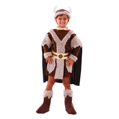 Disfraz Vikingo Niño - Conjunto Completo con Túnica, Cinturón y Más