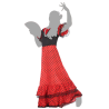Disfraz de Flamenca Rojo y Negro para Hombre - Ideal para Carnaval