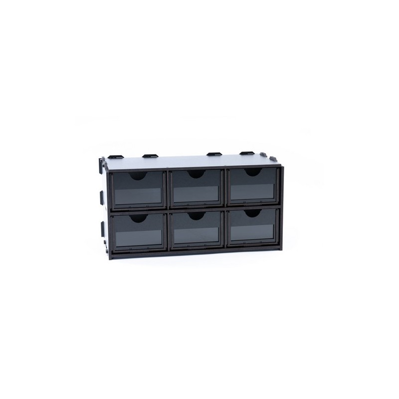 ACCESORIOS PINTURAS  NEGRO ELEMENT WITH SIX DRAWER