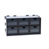 ACCESORIOS PINTURAS  NEGRO ELEMENT WITH SIX DRAWER