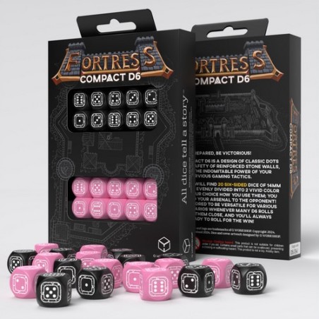 QW DADOS FORTRESS COMPACT D6 BLACK PINK