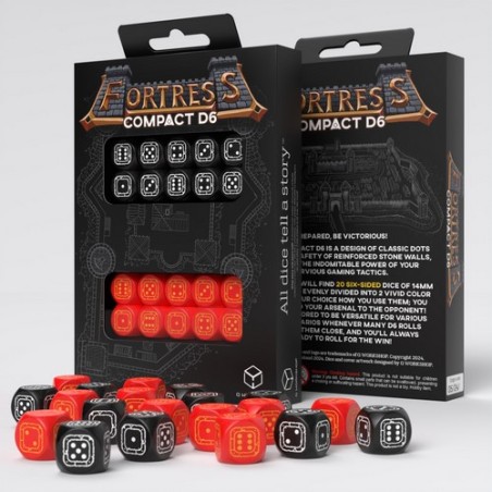 QW DADOS FORTRESS COMPACT D6 BLACK RED
