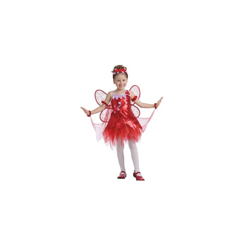 Disfraz de Hada Roja para niña