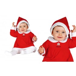 Disfraz de Mama Noel bebé 1-2 años